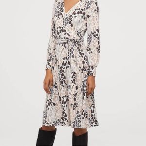 Richard Allan x H&M crêped wrap front dress
